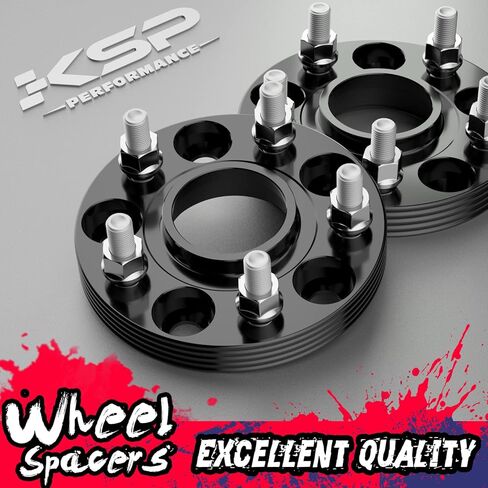 KSP 20mm Wheel Spacers for Tesla Model 3/Y, 5x114.3 Wheel Spacer for 2017+ Tesla Model 3 | 2020+ Tesla Model Y, 5x4.5 Hubcentric Spacers 64.1mm Hub Bore with M14x1.5 Studs, 6061-T6 Aluminum 2PCS in Saudi Arabia