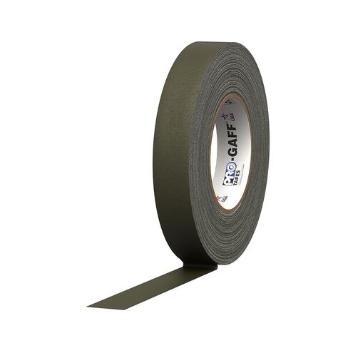 ProTapes Pro Gaff Premium Matte Cloth Gaffer's Tape With Rubber Adhesive, 11 mils Thick, 55 yds Length, 2" Width, Olive Drab (Pack of 1) in Kuwait