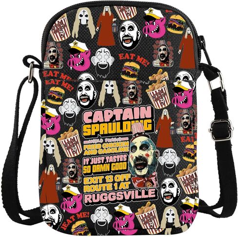 WZMPA Captain Spaulding Crossbody Bag Terror Movie Gift Suspense Film Shoulder Bag Captain Spaulding Merchandise in Saudi Arabia