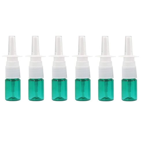 12Pcs Mini Plastic Nasal Spray Bottles - 5Ml Fine Mist Sprayers Cosmetic Perfume Makeup Water Storage Holder Container Portable Empty Refillable(Blue) in Saudi Arabia