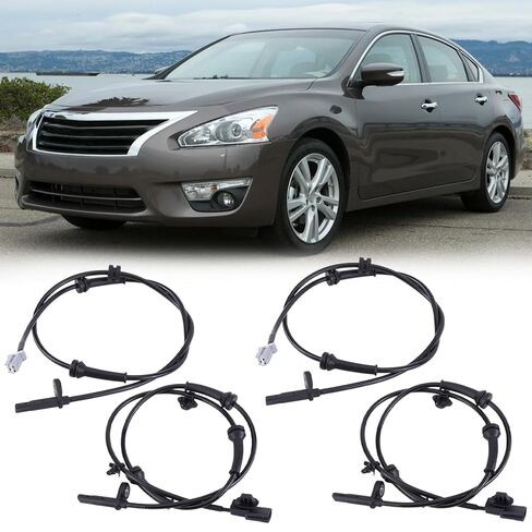4Pcs ABS Wheel Speed Sensor Compatible for Altima 2013-2018 Maxima 2015-2020, 2.5L 3.5L Front & Rear, Driver and Passenger Side Replaces 47910-3TA2A 47900-3TA1A in Saudi Arabia