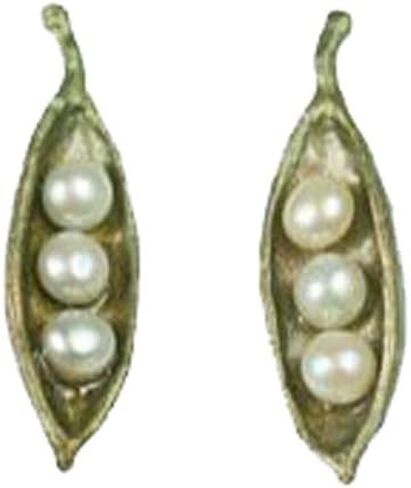 أقراط صغيرة "Pea Pod" مكونة من 3 لؤلؤات من مايكل ميشود للفصول الفضية... in Kuwait