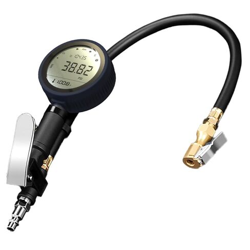 Digital Tire Pressure Gauge 250 PSI Air Chuck & Compressor Accessories Heavy Duty with Quick Connect Coupler 0.01 Display Resolution with High Accuracy Sensor Type-C Charging Function in Kuwait