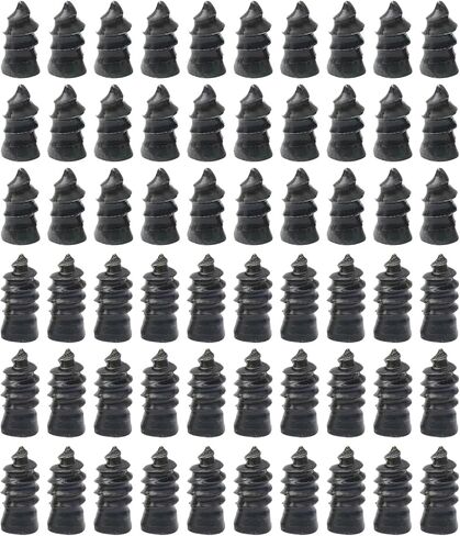 60PCS Tire Repair Rubber Nail, Vacuum Tire Repair Kits Spiral Rubber Nails, Self-Service Tire Repair Nail, Rubber Screws Fast Tool for Auto Truck, Motorcycle, Tractor tire Puncture Repair in Kuwait