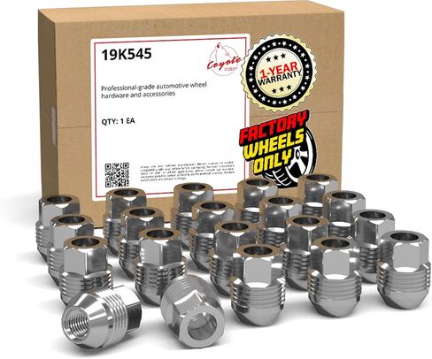 Wheel Accessories Parts 20 pcs M12x1.5 12x1.5 Thread OEM Style Lug Nuts 1.23" Long Chrome 13/16" 21mm Hex Hex Fits Chevrolet Malibu Camaro Corvette ｜ Pontiac Firebird 9599296 ｜ 611-150 ｜ 12337896 in Saudi Arabia