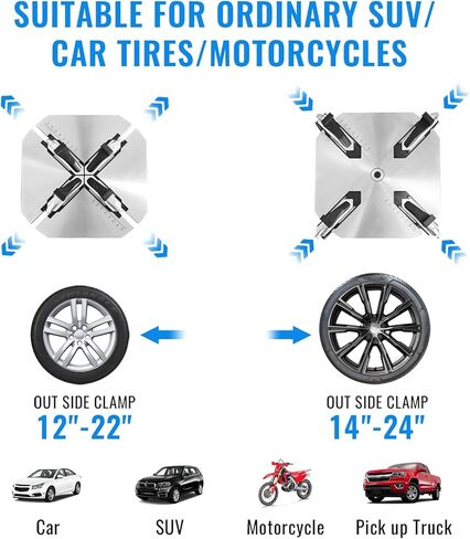 2.0HP Tire Changer Wheel Changing Machine Wheel Balancer Rim Clamp Combo in Kuwait