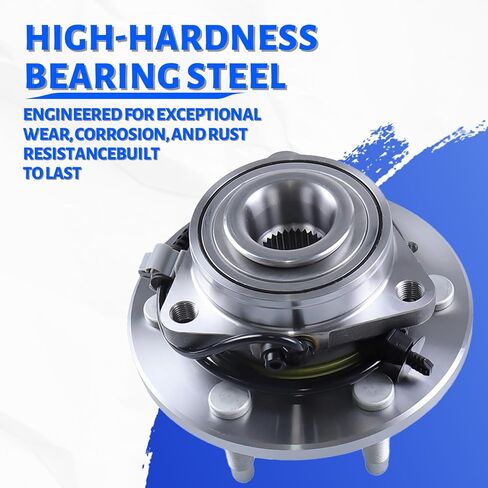 515096 Front Wheel Bearing Hub Assembly with 6 Lug ABS Compatible with Cadillac Escalade ESV 2007-2014, Fit for Chevy Silverado 1500 2007-2013, Fit for GMC Yukon 2007-2014 in Kuwait