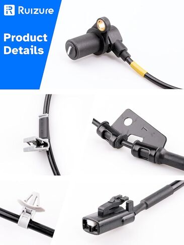 Front ABS Wheel Speed Sensor Left Right fit 2001 2002 2003 2004 2005 2006 Hyundai Elantra, Driver Passenger Side, ALS590 ALS573, 2pcs in Saudi Arabia
