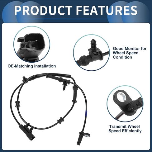 ABS Wheel Speed Sensor Front Left Right ABS Sensor Anti-lock Braking System Sensor No.4779977AC for Dodge Durango 2011-2016 in Saudi Arabia