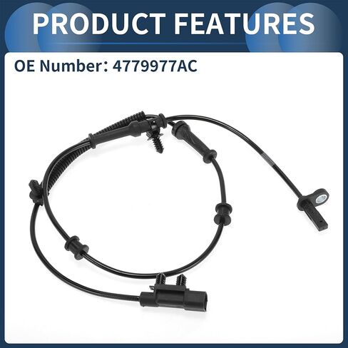 ABS Wheel Speed Sensor Front Left Right ABS Sensor Anti-lock Braking System Sensor No.4779977AC for Dodge Durango 2011-2016 in Saudi Arabia