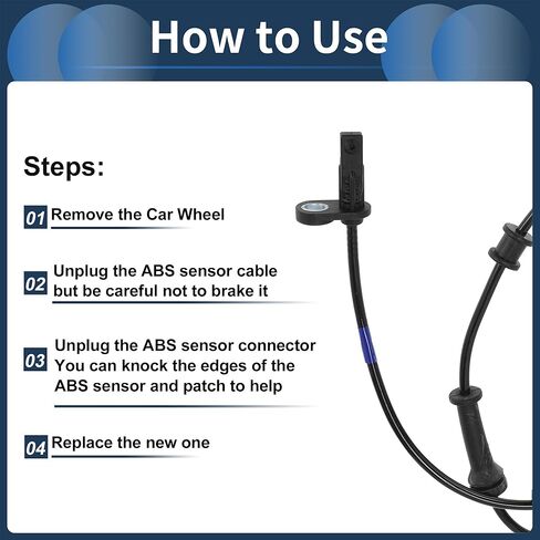 ABS Wheel Speed Sensor Front Left Right ABS Sensor Anti-lock Braking System Sensor No.4779977AC for Dodge Durango 2011-2016 in Saudi Arabia