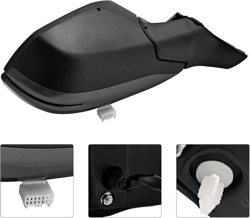 76258-TLA-A32 Modern Steel Metallic Driver Side Door Mirror Assembly Replacement for Honda CR-V 2017-2022 with 9 Pins/Power Adjust/Heated/Signal Light/Blind Spot Replace# 76258TLAA32 in Kuwait