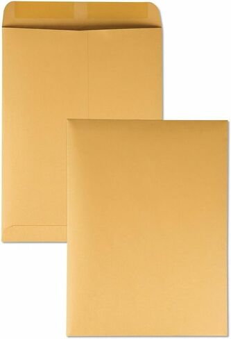 Quality Park Catalog Mailing Envelopes, 9 1/2 x 12 1/2 Envelopes, Gummed, Heavy 28 lb. Kraft Paper, For Mailing, Organizing and Storage, 250 per Box (QUA41565) in Kuwait