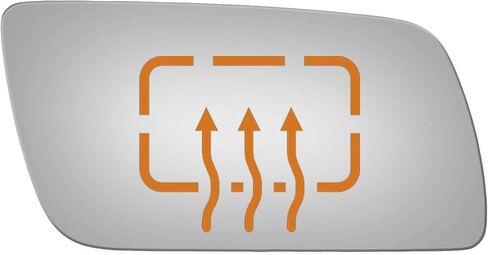 Burco 5318H Convex Passenger Side Power Replacement Mirror Glass Heated for 2009-2012 FORD FLEX in Saudi Arabia
