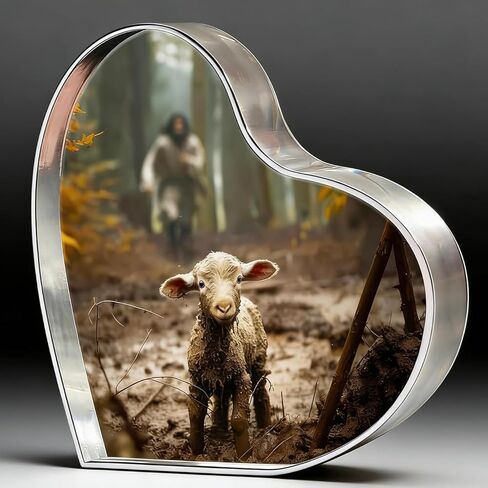 هدايا هيفونتي المسيحية للنساء والرجال، فن يسوع والحمل مع الصليب، معمودية عيد الميلاد الدينية الملهمة، هدية شكر للأم والأخت والصديقة لديكور الكنيسة المنزلية in Kuwait