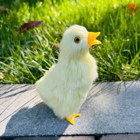 4Pcs Fluffy Easter Ducks Decor,Collectible Figurines for Decorations,Spring Farm Decor,Holiday Event Party Favors,Easter Props for Photography in Saudi Arabia