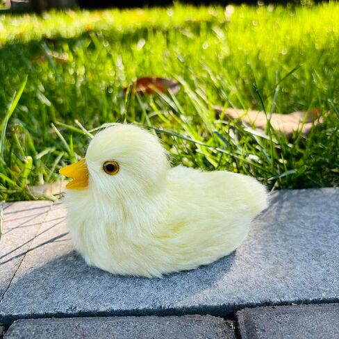 4Pcs Fluffy Easter Ducks Decor,Collectible Figurines for Decorations,Spring Farm Decor,Holiday Event Party Favors,Easter Props for Photography in Saudi Arabia