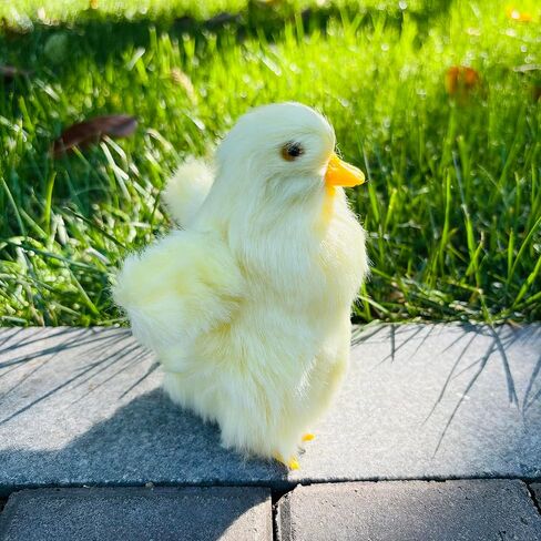 4Pcs Fluffy Easter Ducks Decor,Collectible Figurines for Decorations,Spring Farm Decor,Holiday Event Party Favors,Easter Props for Photography in Saudi Arabia