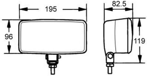 Hella Fog Light Kit: Model 550 Driving Light Kit; 4 11/16 inch height x 7 11/16 inch width x 3 1/4 inch de 005700891 in Saudi Arabia