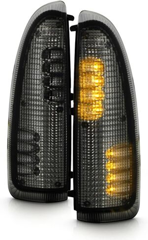 AKKON - For 2003-2007 F250 F350 F450 F550 Superduty | 00-05 Excurison 2Pcs LED Smoked Lens Amber Side Mirror Lights in Saudi Arabia
