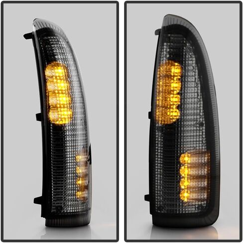 AKKON - For 2003-2007 F250 F350 F450 F550 Superduty | 00-05 Excurison 2Pcs LED Smoked Lens Amber Side Mirror Lights in Saudi Arabia