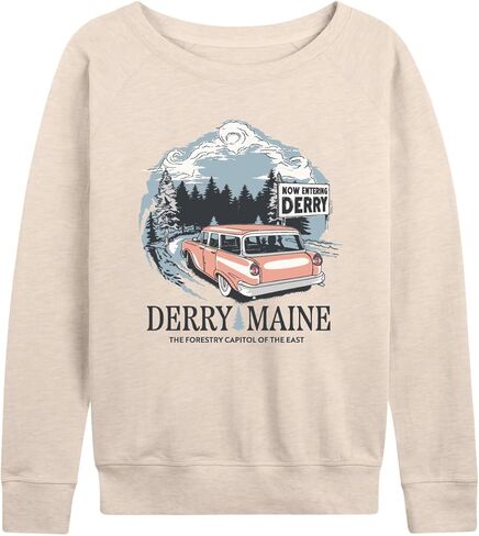HYBRID APPAREL IT: Welcome To Derry - Derry Destination - Women's French Terry Long Sleeve Pullover in Saudi Arabia