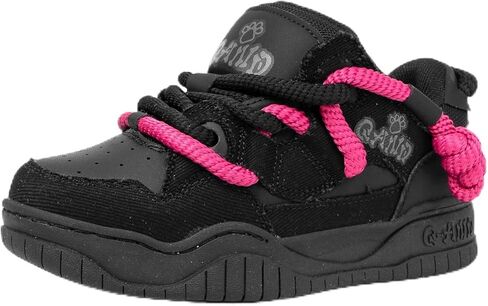 Q-AND Womens Sneakers Walking Skate Shoes Non Slip Fashion Casual Trend Street Workout Athletic Comfortable Platform Skateboard Shoe in Saudi Arabia