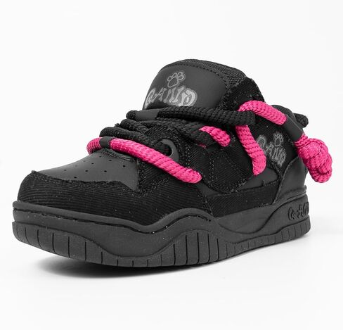 Q-AND Womens Sneakers Walking Skate Shoes Non Slip Fashion Casual Trend Street Workout Athletic Comfortable Platform Skateboard Shoe in Saudi Arabia