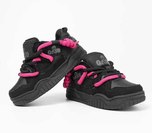Q-AND Womens Sneakers Walking Skate Shoes Non Slip Fashion Casual Trend Street Workout Athletic Comfortable Platform Skateboard Shoe in Saudi Arabia
