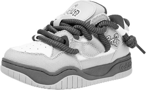 Q-AND Womens Sneakers Walking Skate Shoes Non Slip Fashion Casual Trend Street Workout Athletic Comfortable Platform Skateboard Shoe in Saudi Arabia