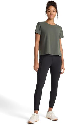 Reebok Women's Embroidery Hit Graphic Crewneck T-Shirt, Standard Fit, Lightweight Stretch Cotton Fabric in Saudi Arabia