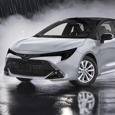 Precut Headlight Tail Light Tint Kit Film Fit for Toyota Corolla 2019 2020 2021 2022 Hatchback Light Overlay Complete with Gloss Dark Smoke Wrap Cover Vinyl Decals Accessories in Kuwait