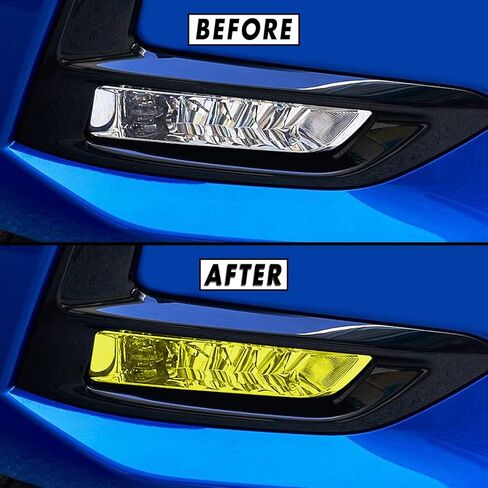 SlickMod PreCut Vinyl Smoke Tint for 2020-2022 Nissan Sentra Foglight (4. Foglight, Yellow) in Saudi Arabia