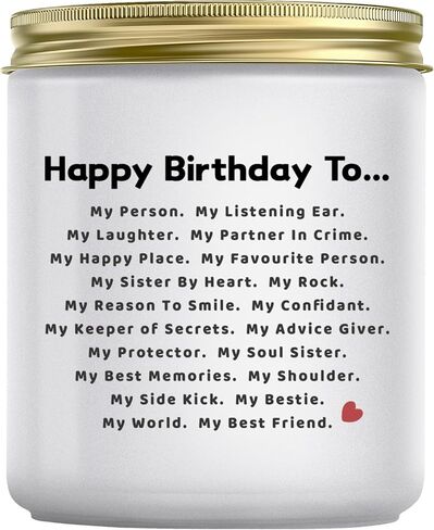 Jonico Birthday Gifts for Women - Friendship Best Friend Birthday Gifts for Women Bestie BFF, Lavender Candle in Saudi Arabia