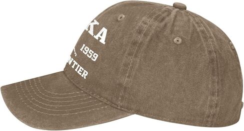 Alaska Est. 1959 Hat for Men Stylish Washed Distressed Baseball Cap in Saudi Arabia