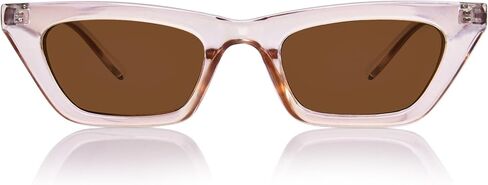Narrow Square Cateye Sunglasses for Women, Women's Retro Trendy Cute Sun Glasses Small Frame with UV400 Protection in Saudi Arabia