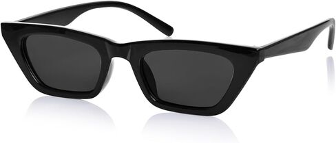 Narrow Square Cateye Sunglasses for Women, Women's Retro Trendy Cute Sun Glasses Small Frame with UV400 Protection in Saudi Arabia