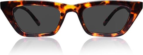 Narrow Square Cateye Sunglasses for Women, Women's Retro Trendy Cute Sun Glasses Small Frame with UV400 Protection in Saudi Arabia