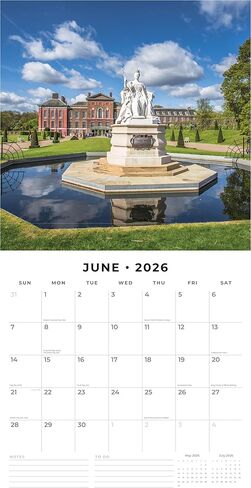 Red Robin 2026 London Monthly Wall Calendar | 12" x 24" Open | Premium Thick & Sturdy Paper | Hangable 12 Month Calendar | Lined Notes & To Do Area | Vivid Images | Plastic Free in Saudi Arabia