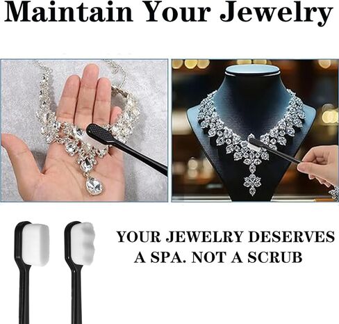 7Pcs Silver Cleaning Kit，with 4Pcs Ultra-Soft Brushes & 2Pcs Polish Cloths & 1Pcs Silver Polish Sticks - Tarnish Removal for Antique Jewelry, Sterling Silverware, Cutlery & Plateware - Safe for Gold, Diamonds, Platinum, Gemstones and Coins in Saudi Arabia