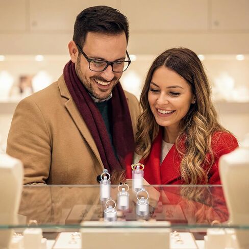 5 Pack Clear Ring Display Stand, Acrylic Ring Display Holder, Cylinder Jewelry Stand Organizer for Wedding Engagement Rings, Sturdy Solid Showcase for Photography Boutique Cosmetic Crafts in Kuwait