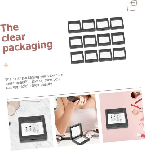BESPORTBLE 20pcs Portable Jewelry Storage Box Clear Travel Organizer for Rings Necklaces Earrings Pe Film Containers Compact Lightweight Easy in Saudi Arabia