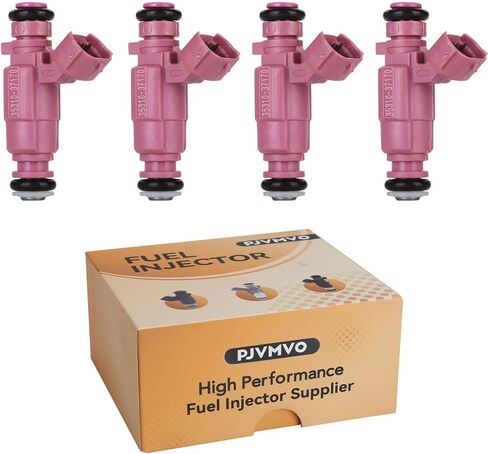 2006-2011 G4-Motor 1.6L Fuel Injectors,Compatible with/Hyundai 1.6 Accent 2006-2011,Compatible with/Kia Rio Rio5 |4 Holes| |Set of 4| |OE#35310-37170| in Kuwait