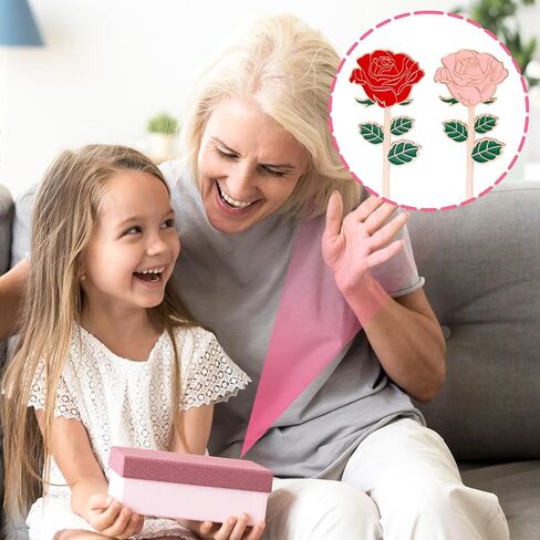 4 PCS Rose Bookmark Gift, Metal Book Page Holder for Reading Lovers, Cute Bookmarks for Mother's Day, Valentine's Day, Teacher's Day, Thanksgiving, Birthday Gift (Multicolor) in Kuwait