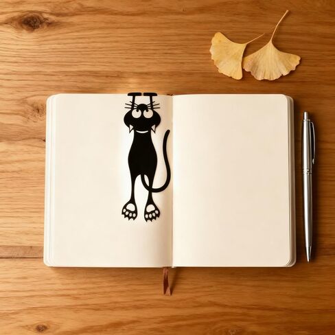 3D Cat Bookmark, Cute Animal Page Marker for Book Lovers & Reading in Saudi Arabia