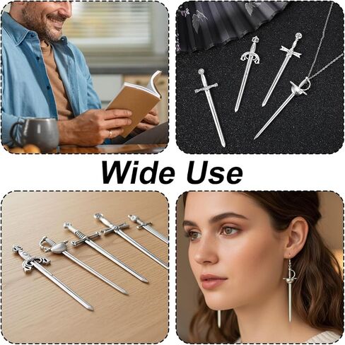 6 قطع من سبائك الزنك سيوف صغيرة لوازم حرفية سيوف فضية عتيقة سكين المرجعية دلايات لصنع المجوهرات سيوف معدنية صغيرة سحر للرجال سيوف صغيرة عتيقة سحر سكين المرجعية in Kuwait