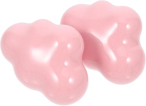 Housoutil 2pcs Cloud-Shaped Ceramic Cabinet Knobs Vintage Drawer Pull Handles for Nursery Room Dresser Wardrobe Closet Furniture, Pink for Bedroom Decor in Saudi Arabia