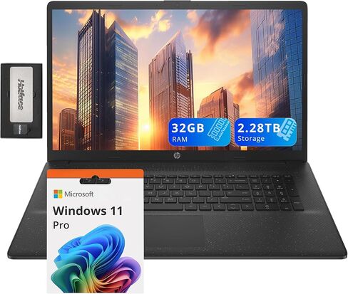 HP 2020 كمبيوتر محمول بشاشة لمس 17.3 بوصة HD + LED، Intel Core i7-1065G7 8GD DDR4 512GB SSD DVDRW Windows 10 in Kuwait