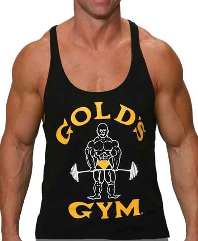Gold's Gym Tank Top Stringer - مرخص رسميًا - ST-2 (M، أسود) in Kuwait