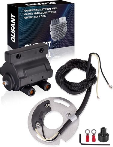 DSK6-1 Electronic Ignition System & 5 OHM Ignition Coil For Harley Davidson Dual Fire 1970-2003 Carburetor Models Replace DC7-1 in Saudi Arabia